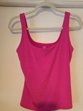 Express Pink Tank Top - Classic Scoop Neck